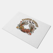 Haunted Harvest Retro Halloween Pumpkin Deurmat (Schuin)