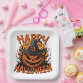 Haunted Harvest Shadows Papieren Bordje (Feest)