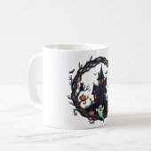 👻 "Haunted Haven" Halloween Night Mug Koffiemok (Voorkant links)