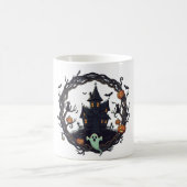 👻 "Haunted Haven" Halloween Night Mug  Koffiemok (Center)