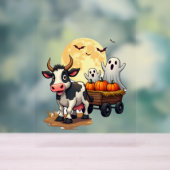 Haunted Hayride Koe Acryl Bord (Neutraal)