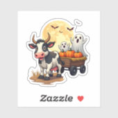 Haunted Hayride Koe Sticker (Vel)