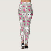 Haunted Heart: Voodoo Doll & Hearts Leggings (Achterkant)