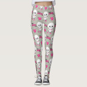 Haunted Heart: Voodoo Doll & Hearts Leggings (Voorkant)