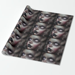 Haunted Hellen Dark Doll Art Wrapping Paper Cadeaupapier