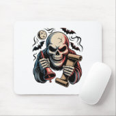 Haunted Herald Skeleton Halloween 1 Muismat (Met muis)
