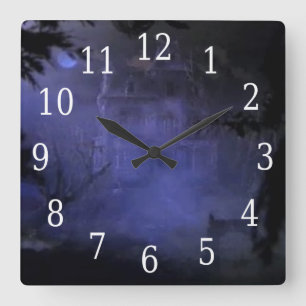 Haunted Hill House Square Clock Vierkante Klok