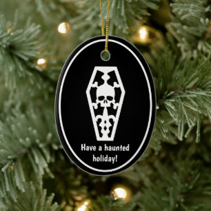 Haunted Holiday Keramisch Ornament