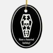 Haunted Holiday Keramisch Ornament (Voorkant)
