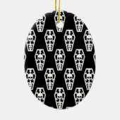 Haunted Holiday Keramisch Ornament (Achterkant)