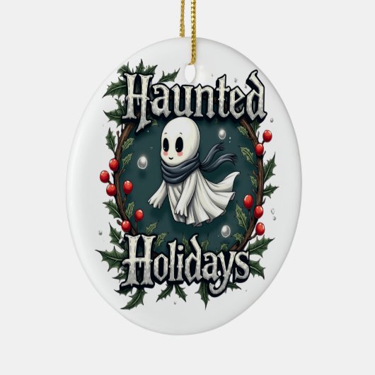 Haunted Holidays Cute Ghost Ornament (Rechts)