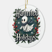 Haunted Holidays Cute Ghost Ornament (Links)