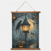 Haunted Hollow – Halloween Night Hangend Wandkleed (Voorkant)