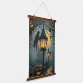Haunted Hollow – Halloween Night Hangend Wandkleed (Gebogen)