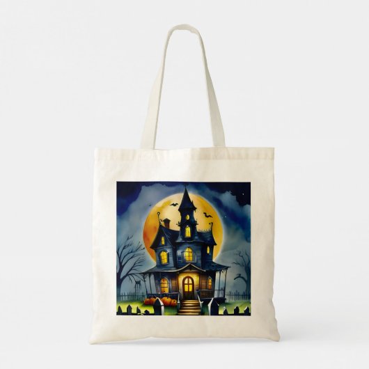 Haunted Hollow & Moon aangekondigd Tote Bag (Achterkant)