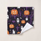 Haunted Homecoming: Halloween badhanddoek set Bad Handdoek (Wasdoekje)
