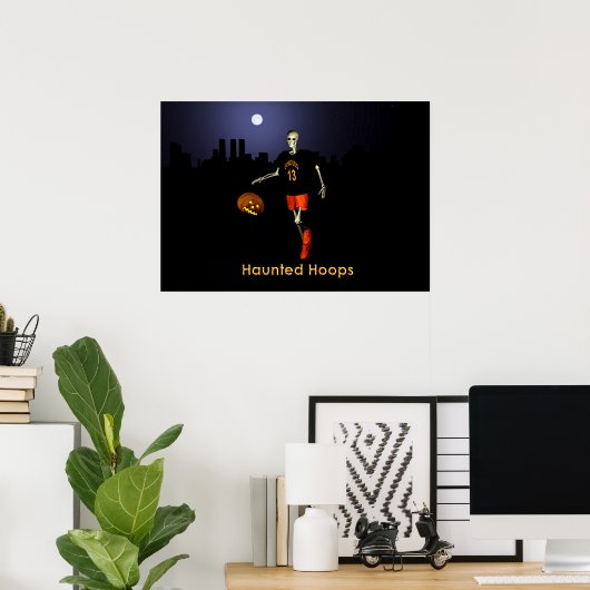 Haunted Hoops Poster (Thuiskantoor)