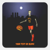 Haunted Hoops Vierkante Sticker (Voorkant)