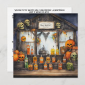 👻🍺 "Haunted Hops & Hors d'oeuvres"🍺 👻 Kaart (Voorkant / Achterkant)