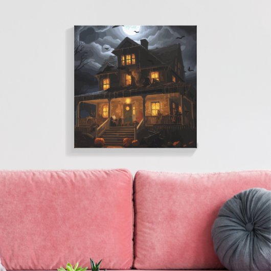 Haunted Horizons Canvas Afdruk (Insitu (Woonkamer))