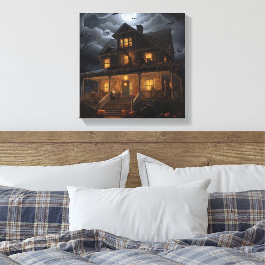 Haunted Horizons Canvas Afdruk (Insitu (Slaapkamer))