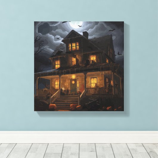 Haunted Horizons Canvas Afdruk (Insitu (Houten vloer))