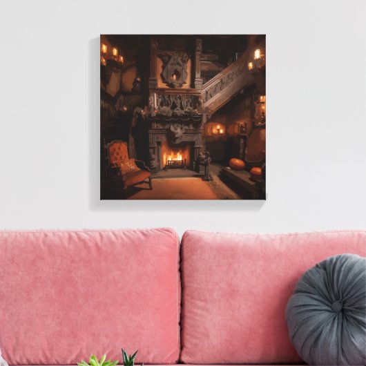 Haunted Horizons Canvas Afdruk (Insitu (Woonkamer))