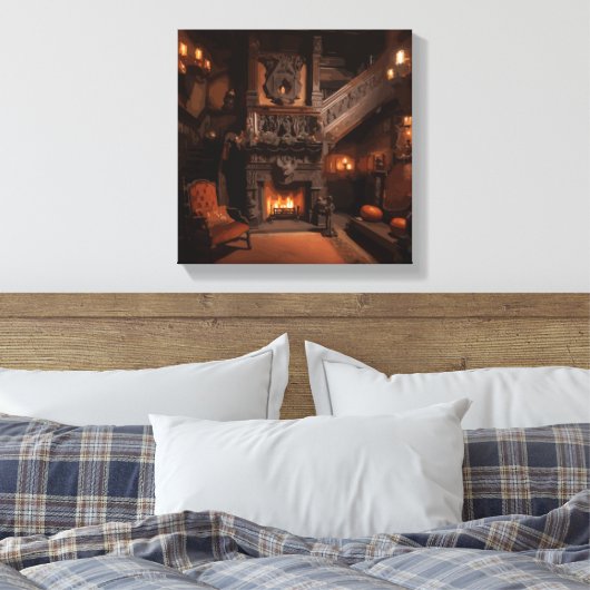 Haunted Horizons Canvas Afdruk (Insitu (Slaapkamer))