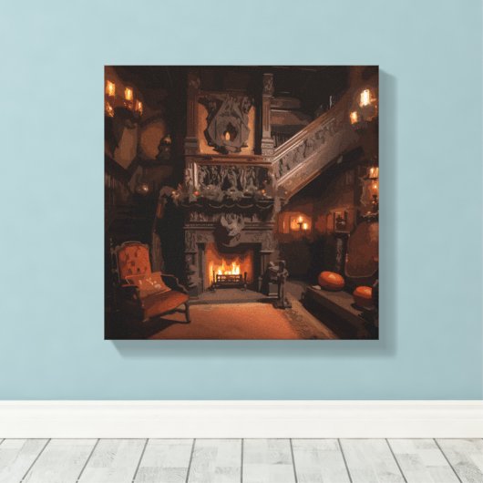 Haunted Horizons Canvas Afdruk (Insitu (Houten vloer))