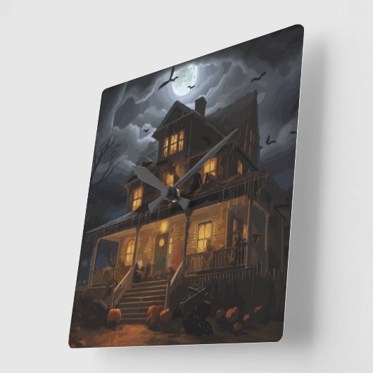 Haunted Horizons Vierkante Klok (Hoek)