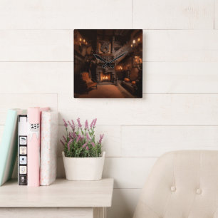 Haunted Horizons Vierkante Klok