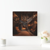 Haunted Horizons Vierkante Klok (Huis)