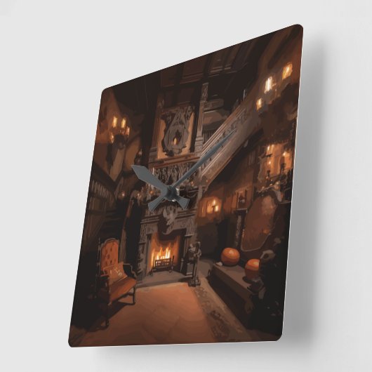 Haunted Horizons Vierkante Klok (Hoek)