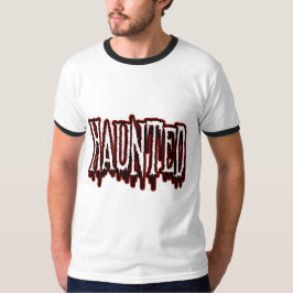Haunted Horror Drip-typografie T-shirt