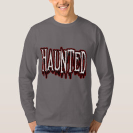 Haunted Horror Drip-typografie T-shirt