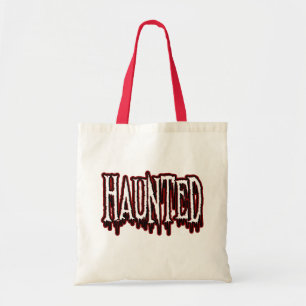 Haunted Horror Drip-typografie Tote Bag