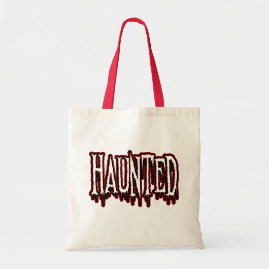 Haunted Horror Drip-typografie Tote Bag (Voorkant)