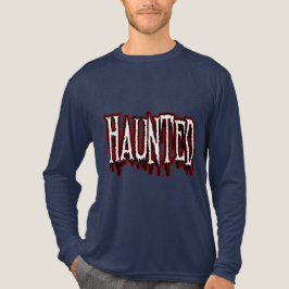 Haunted Horror Drip-typografie Tri-Blend Shirt