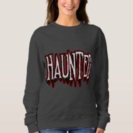 Haunted Horror Drip-typografie Trui