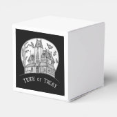 Haunted House and Bats Halloween  Bedankdoosjes (Achterkant)