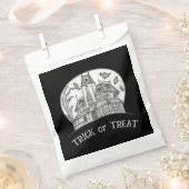 Haunted House and Bats Halloween  Bedankzakje (Geknipt)