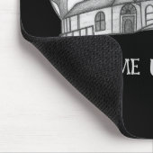 Haunted House and Bats Halloween  Muismat (Hoek)