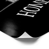 Haunted House and Bats Halloween  Perfect Poster (Hoek)