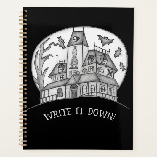 Haunted House and Bats Halloween Planner (Voorkant)