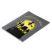 Haunted House and Flying Witch met Moonlight Notitieboek (Linkerzijde)