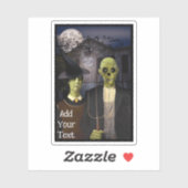 Haunted House Asylum Halloween Sticker (Vel)