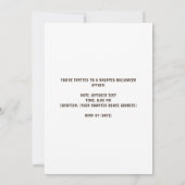 Haunted House bij Halloween Kaart (Achterkant)