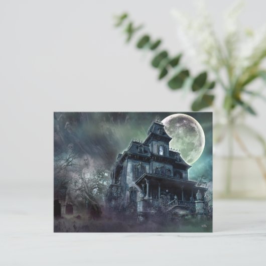 Haunted House Briefkaart (Staand voorkant)