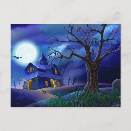 Haunted House Briefkaart (Voorkant)