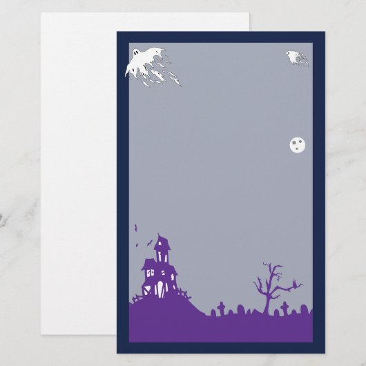 Haunted House Briefpapier (Voorkant / Achterkant)